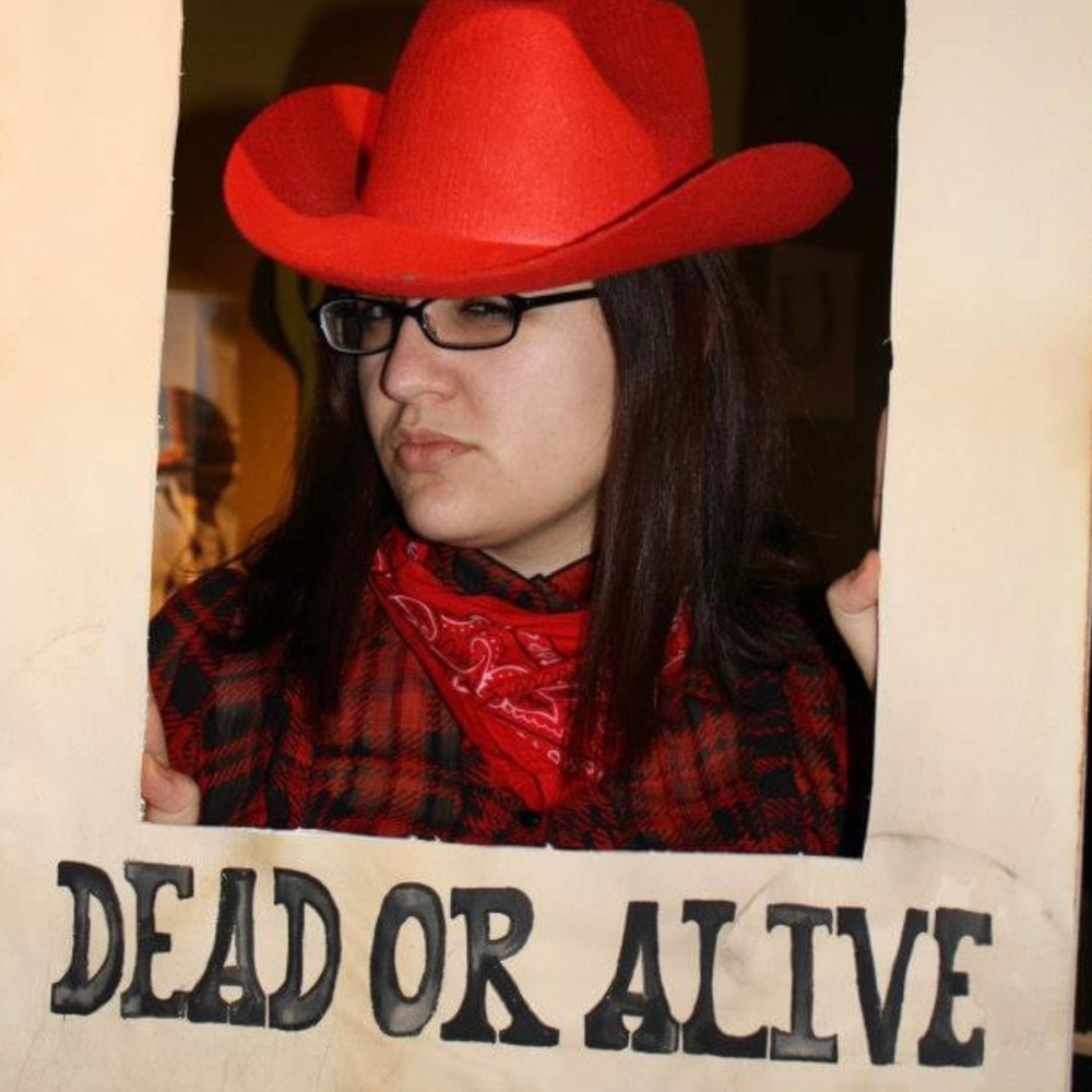 Red cowgirl/hat